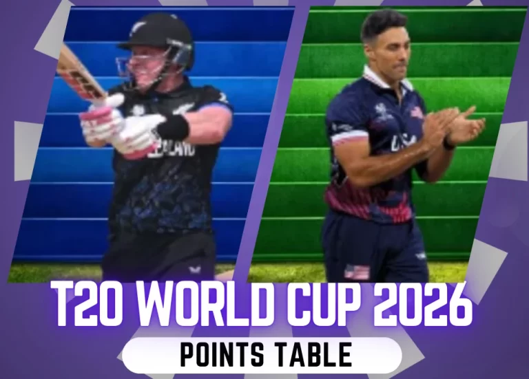 T20 World Cup 2026 Points Table : पाकिस्तान-अमेरिका मैच के बाद टॉप-5 बल्लेबाज और गेंदबाज