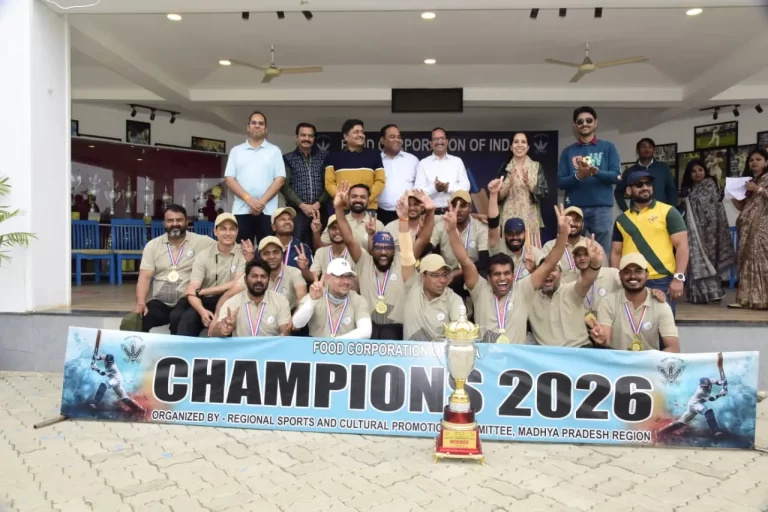 एफसीआई एमपी अंतर-जिला क्रिकेट टूर्नामेंट का समापन, मंडल कार्यालय भोपाल ने जीती ट्रॉफी