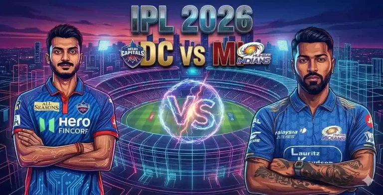 DC vs MI IPL 2026 : दिल्ली कैपिटल्स ने टॉस जीता, मुंबई इंडियंस पहले करेगी बल्लेबाजी