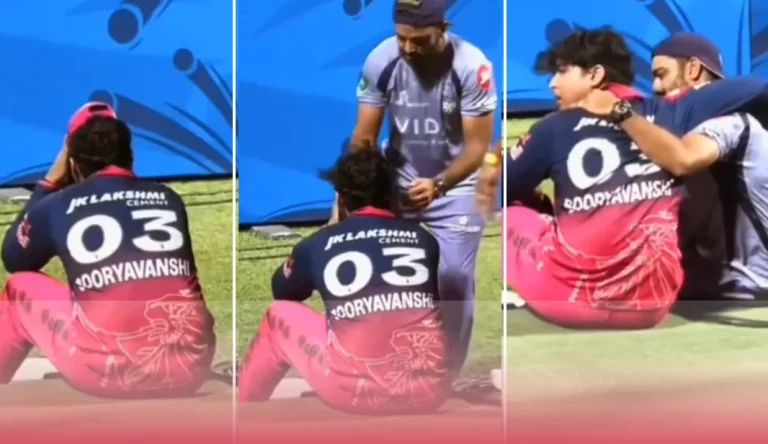 IPL 2026 : मैच हारते ही भावुक हुए वैभव सूर्यवंशी, साथी खिलाड़ी ने संभाला
