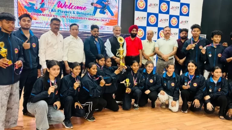 एलएनसीटी यूनिवर्सिटी में ऑल इंडिया इंटर यूनिवर्सिटी जू-जित्सु प्रतियोगिता संपन्न, मां शाकुंभरी यूनिवर्सिटी बनी चैंपियन