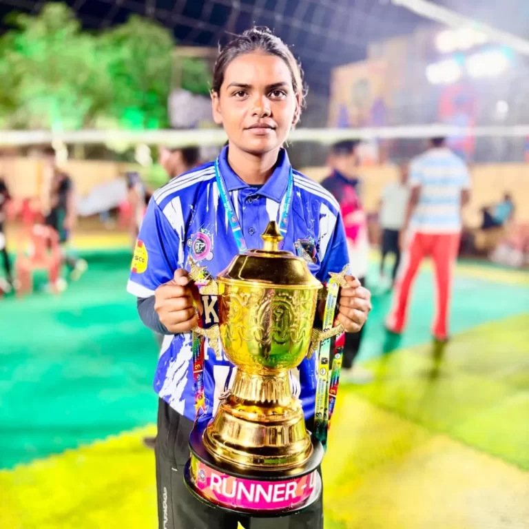 ओडिशा प्रीमियर लीग थ्रोबॉल चैंपियनशिप में मध्यप्रदेश की शोभा सरयाम का शानदार प्रदर्शन