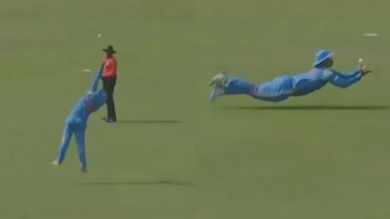 मैदान पर दिखा वैभव सूर्यवंशी का जादू, हवा में उड़कर पकड़ा अद्भुत कैच
