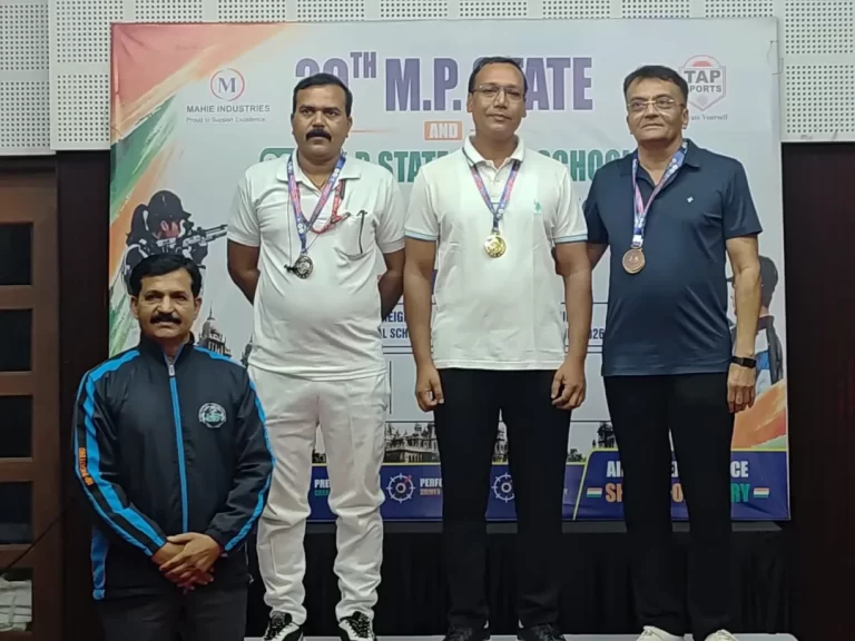 बेटी से मिली प्रेरणा, पिता बने स्टेट चैंपियन: अश्विन चौधरी ने जीता शूटिंग में स्वर्ण