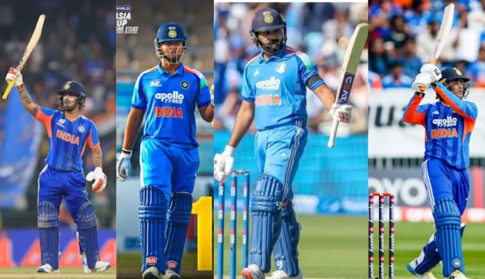 Ishan Kishan, Vaibhav Suryavanshi, Rohit Sharma, and Abhishek Sharma