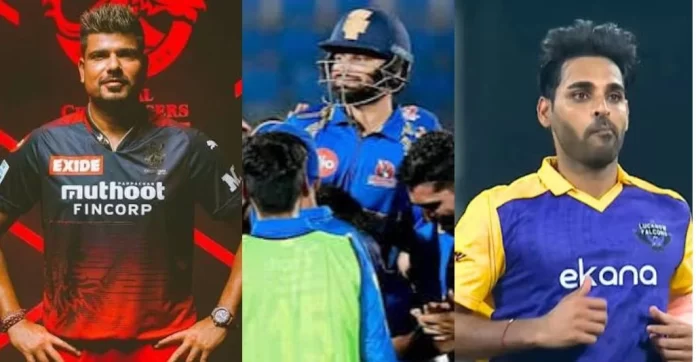 Karan Sharma, Rinku Singh, Bhuvneshwar Kumar