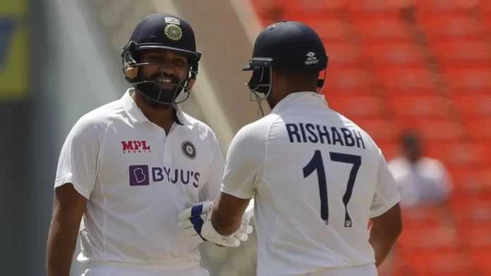 Rishabh Pant and Rohit Sharma