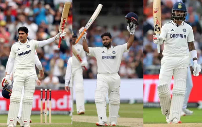Shubman Gill, Rishabh Pant, and Dhruv Jurel