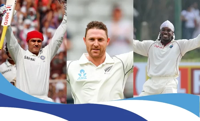 Virender Sehwag, Brendon McCullum, and Chris Gayle