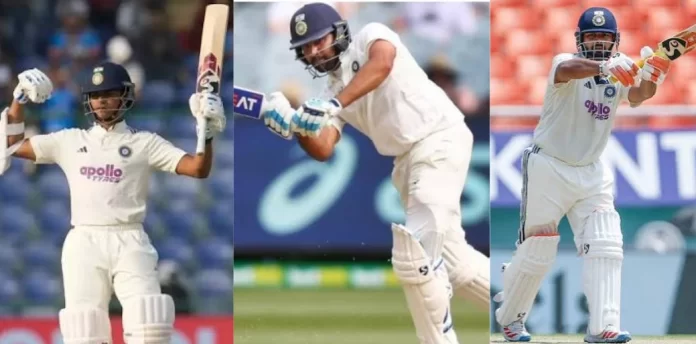Yashasvi Jaiswal, Rohit Sharma, and Rishabh Pant
